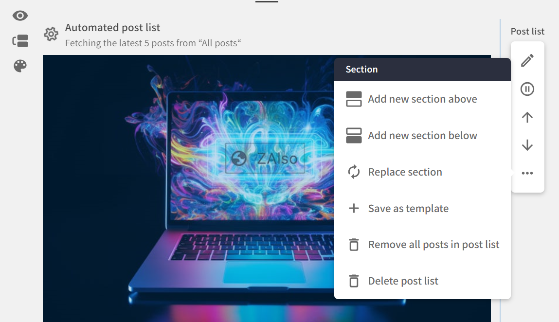 Add post list section automated - Aug 2023.PNG