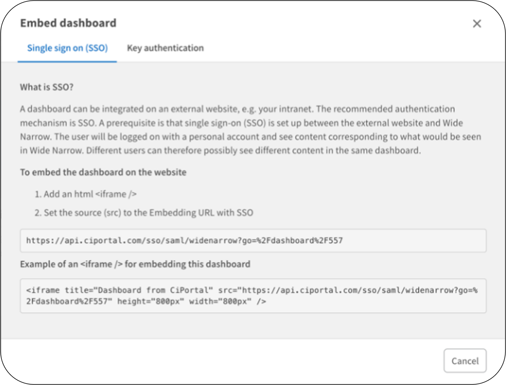 Embed Dashboard - Admin page.png