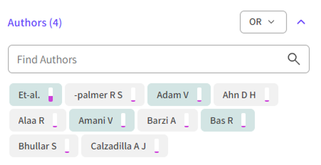 Clarivate Literature - Filter Authors.png
